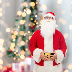 man in costume of santa claus