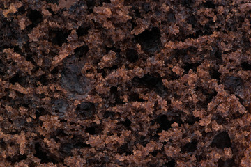 Chocolate muffin closeup