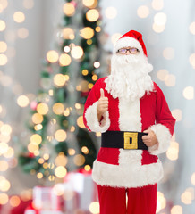 man in costume of santa claus