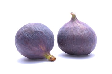Fresh figs isolated on white background