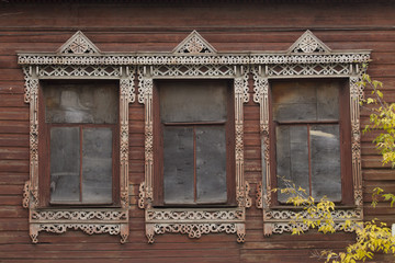 Windows in an old house