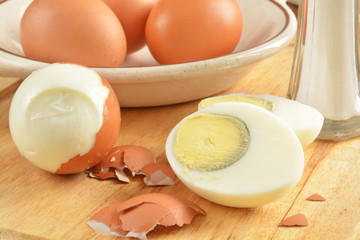 Hard boiled eggs