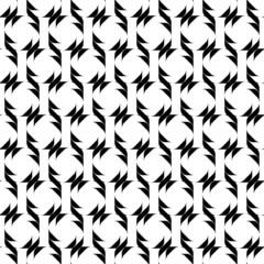 Black and white geometric seamless pattern.