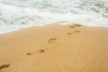 Footprints in the sand