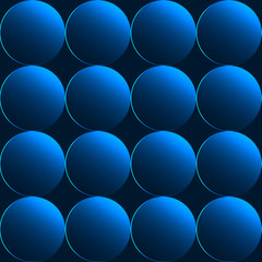 Blue 3D buttons seamless background