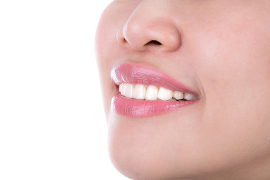 Healthy woman teeth