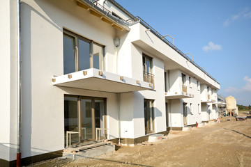 Wohnhaus - Bauarbeiten vor Fertigstellung