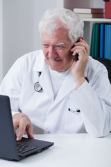 Modern senior doctor