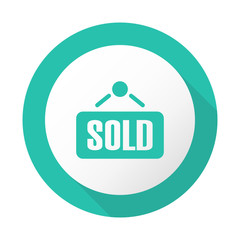 Flat Long Shadow Icon - Vector