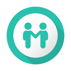 Flat Long Shadow Icon - Vector