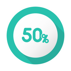 Flat Long Shadow Icon - Vector