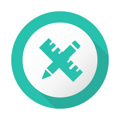 Fototapeta premium Flat Long Shadow Icon - Vector