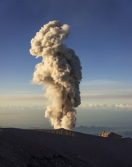 Large ash cloud