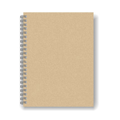 blank spiral notebook