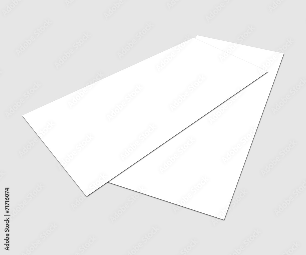 Wall mural blank white paper (4