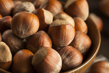 Raw Organic Whole Hazelnuts