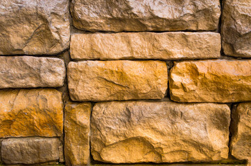 Background of strong brick wall texture