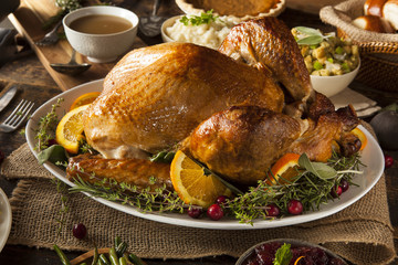 Whole Homemade Thanksgiving Turkey
