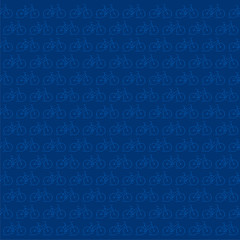 Fototapeta na wymiar creative bicycle pattern in blue background vector