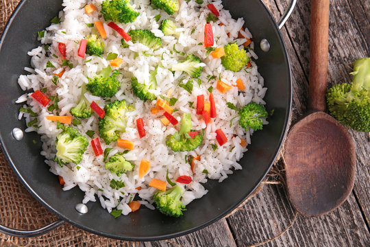 rice and vegetable