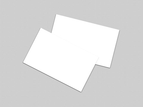 Blank white business card collection - 10