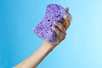 Wisp of bast in woman's hand