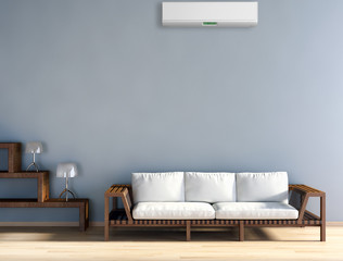 Interno con aria condizionata