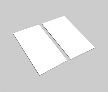 Blank white business card collection - 1