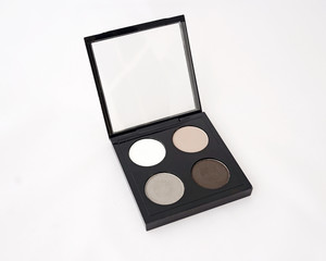 Eye shadows on white background