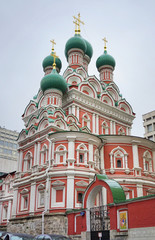 Fototapeta na wymiar Church of the St. Trinity in Nikitinov, Moscow, Russia