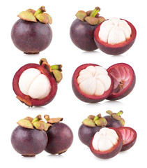 set of 6 mangosteen images