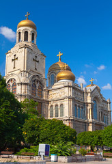 Fototapeta na wymiar Main Cathedral in Varna, Bulgaria