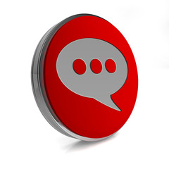 forum circular icon on white background