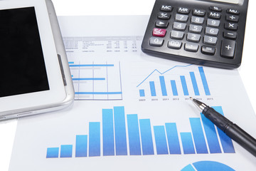 Graph of marketing report