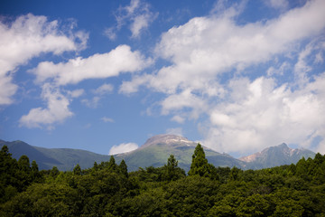 Fototapeta na wymiar 夏の那須連山