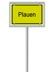 Plauen - Ortsschild