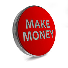 Make money circular icon on white background