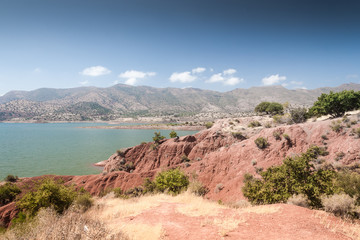 Lake among the mountains, Morocco