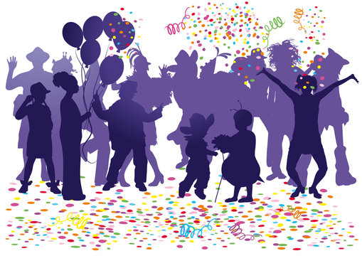 carnival party confetti