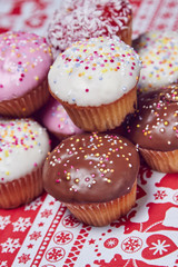 Christmas sweets, different colors