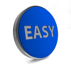 easy circular icon on white background