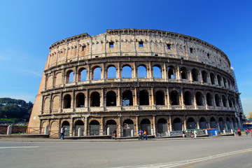 Fototapeta na wymiar Colosseum in Roma, Italy