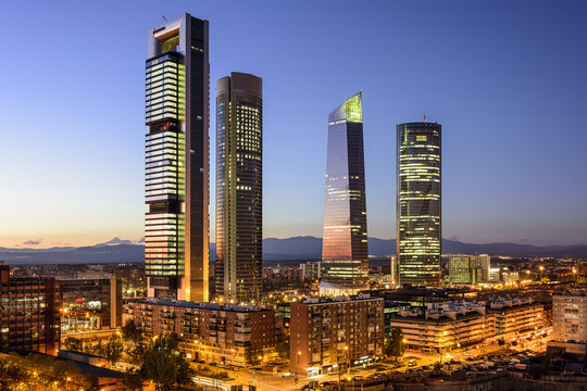 Madrid, Spain Financial District