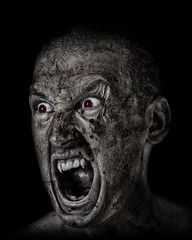 demonic ugly face