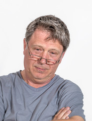 portrait of man in sorrow