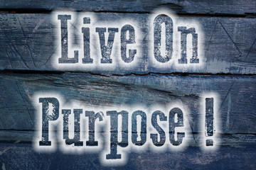 Live On Purpose Concept