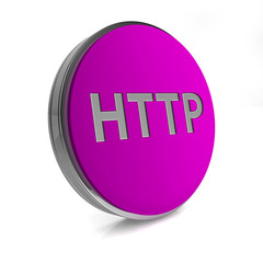 http circular icon on white background