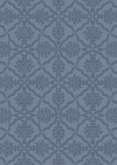 wedding card design, paisley floral pattern , India