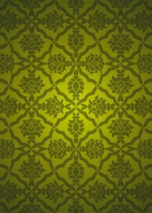 wedding card design, paisley floral pattern , India