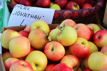 Apples at the market